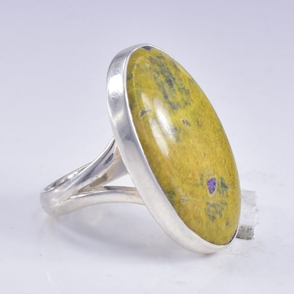 Amit Gems Atlantisite 925 Sterling Silver Ring