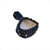 Amit Gems Macrame Titanium Druzy Pendant 3