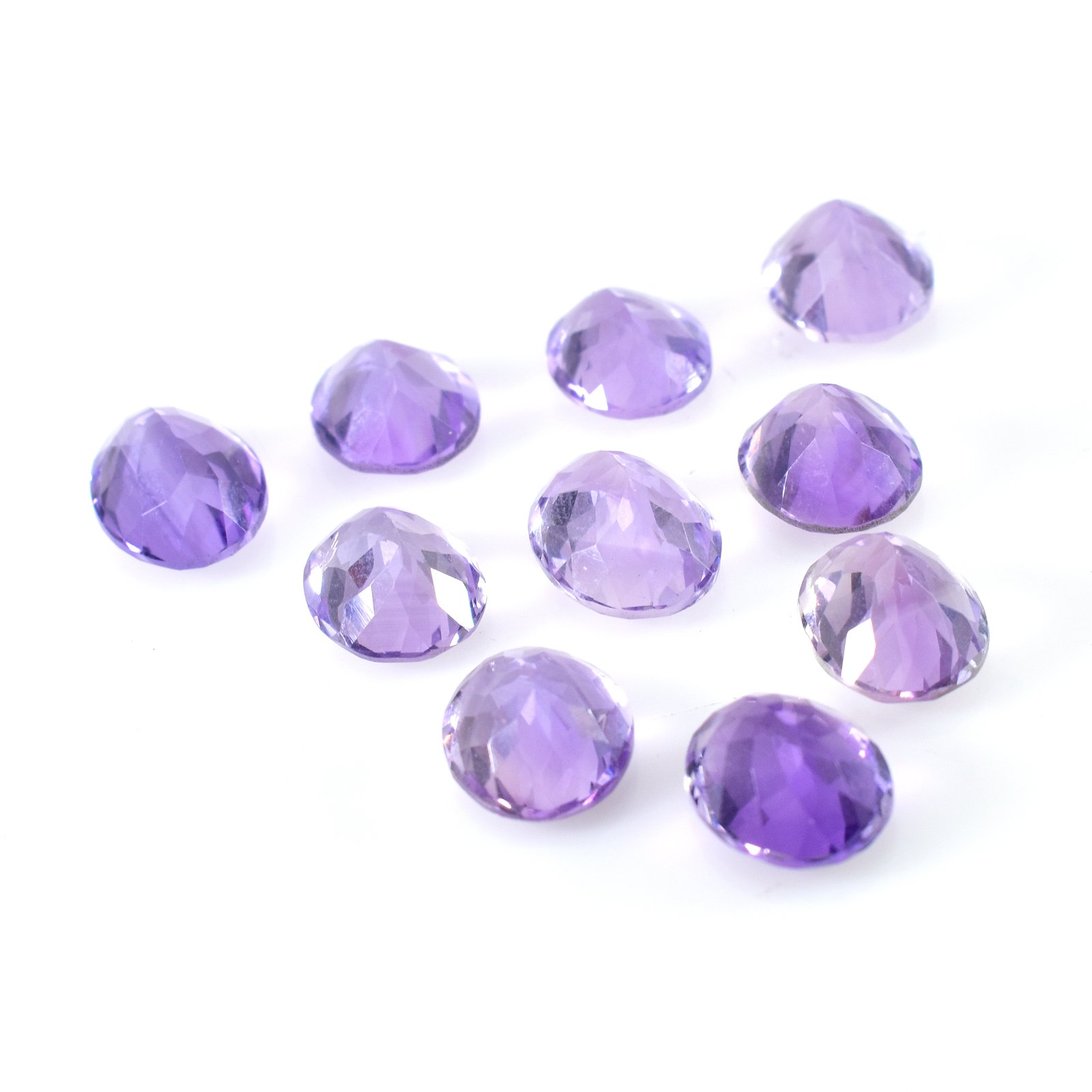 Amethyst Faceted Rosecut Gemstone